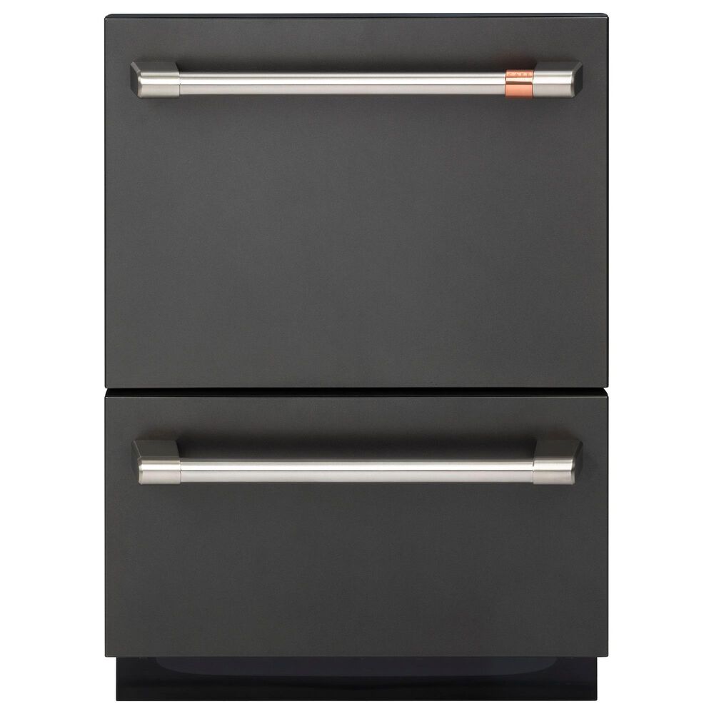 GE Appliances 24" Double Drawer Dishwasher in Matte Black, , large