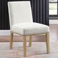 Kinfine Dining Chair with White Cushion in Light Natural, , large