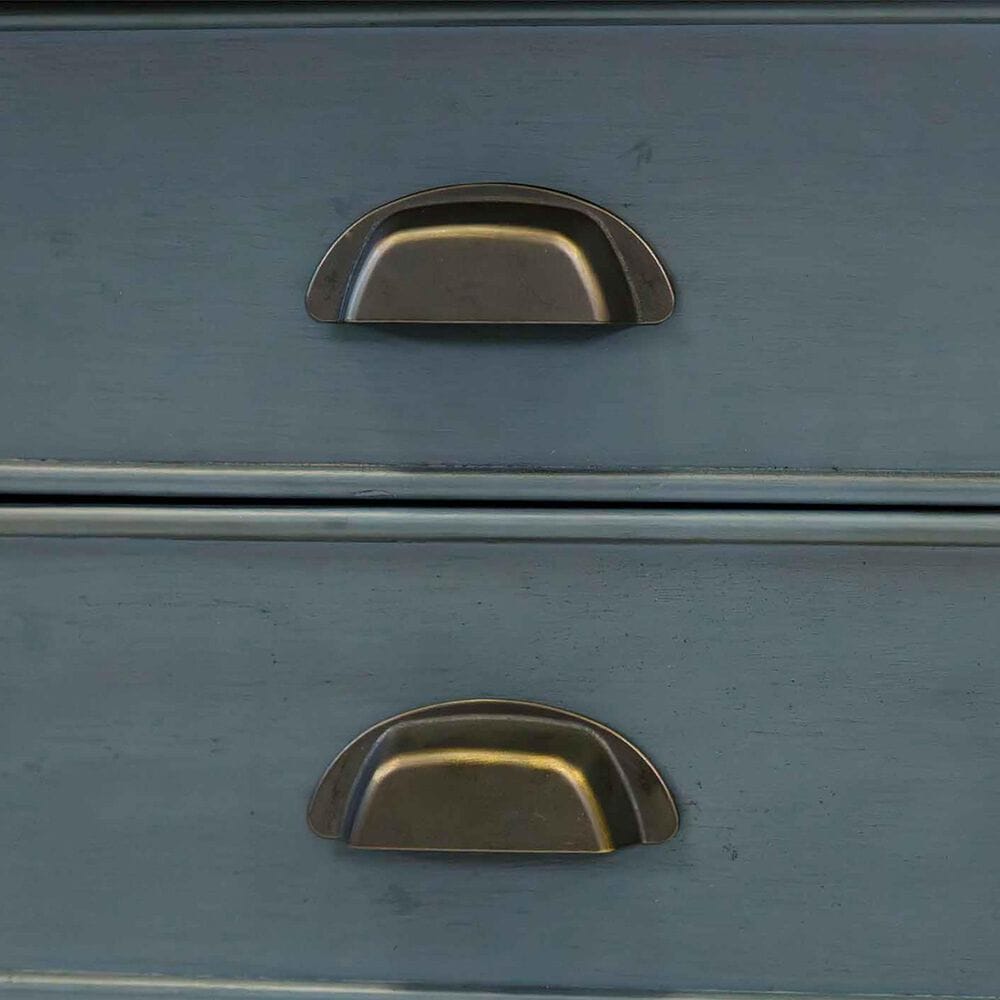 Wycliff Bay Fairmont Half Pedestal L-Shaped in Dusty Blue and Natural, , large
