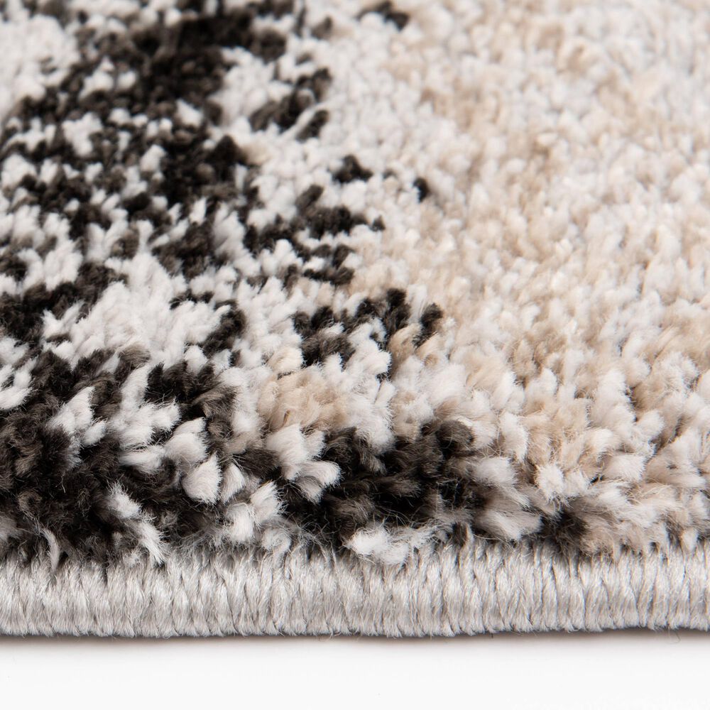 Central Oriental Structures Torrent Mount Kineo 5&#39; x 7&#39;6&quot; Metal and Multicolor Area Rug, , large