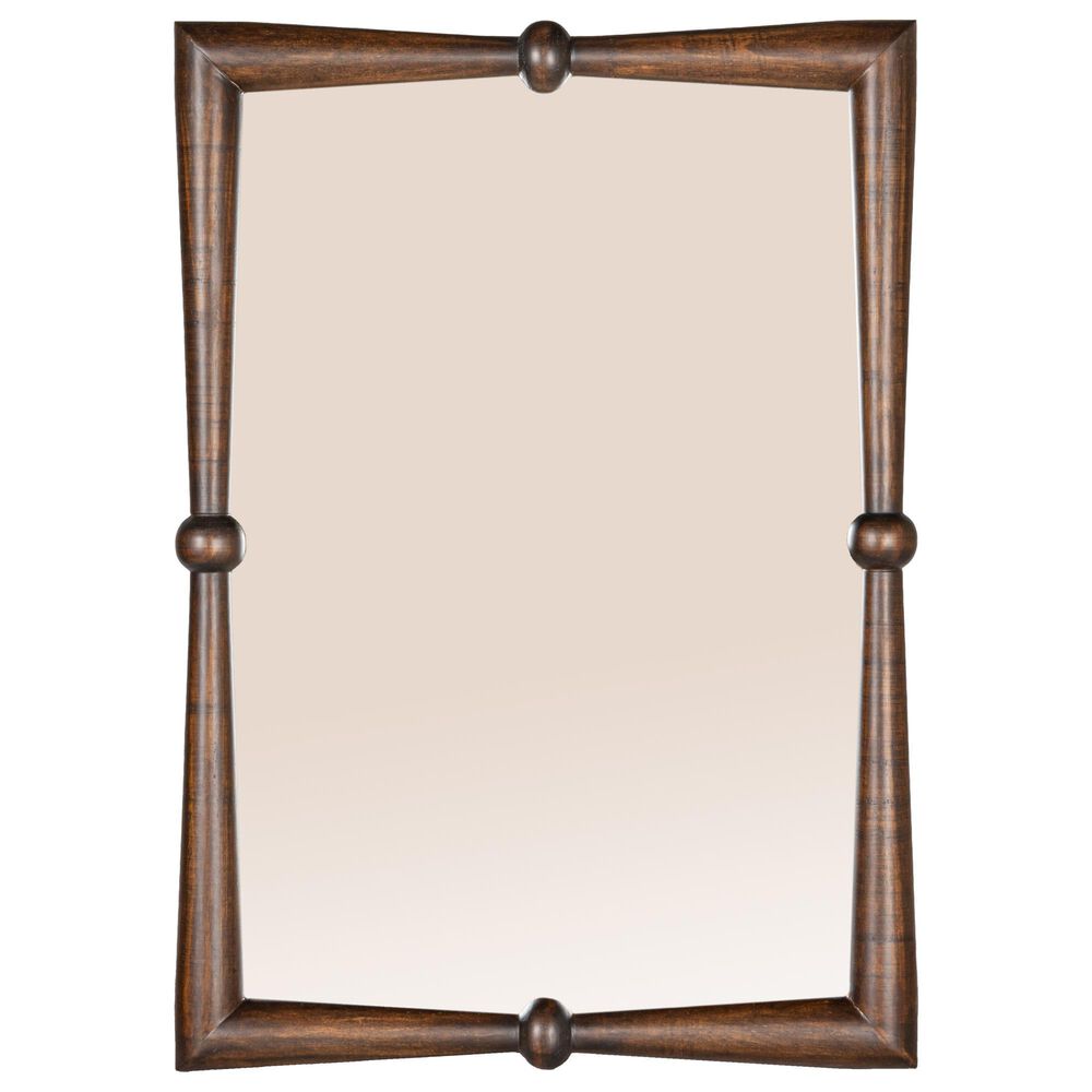 Creative Coop Mango Wood Wall Mirror in Walnut, , large