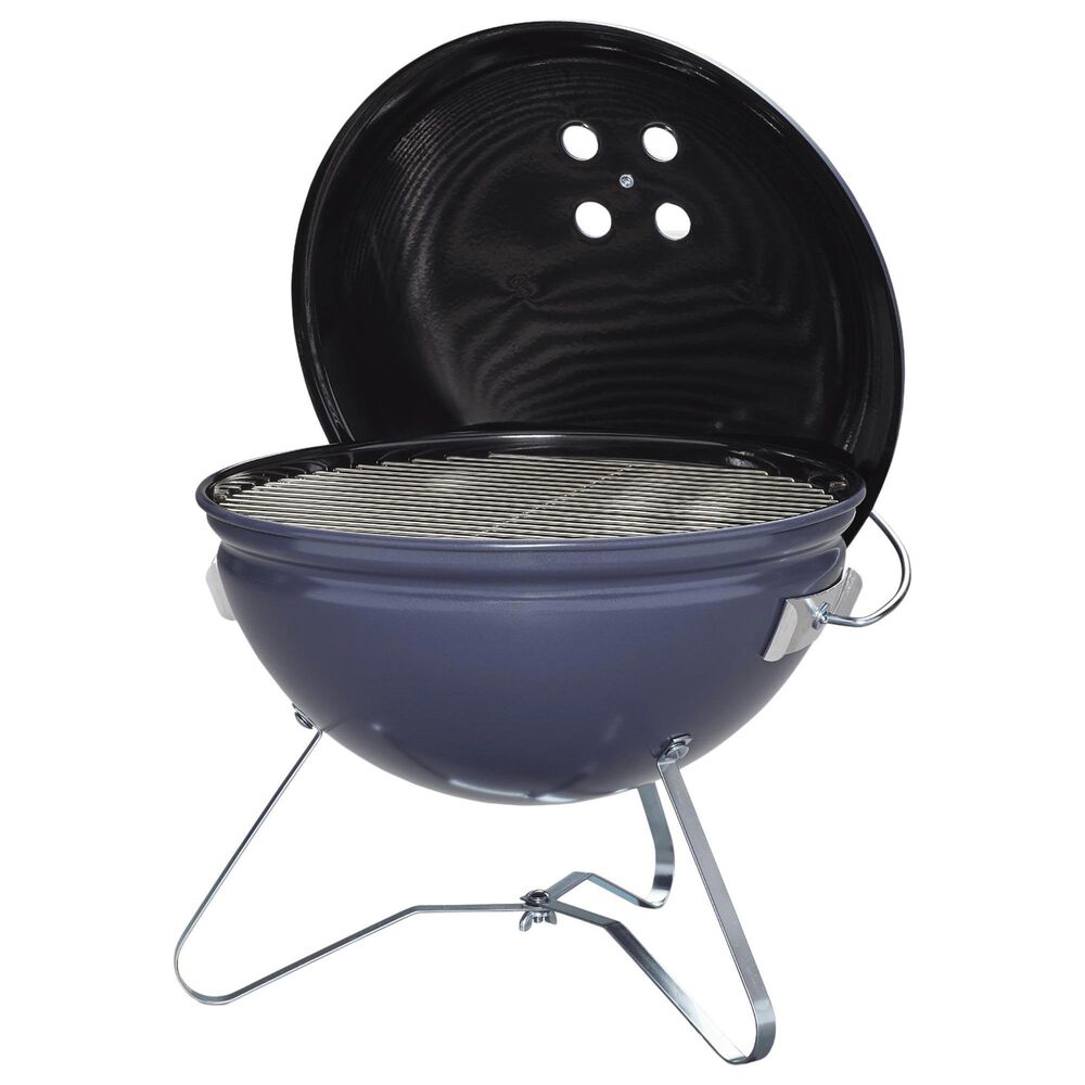 Weber Smokey Joe Premium Charcoal Grill in Slate Blue, , large