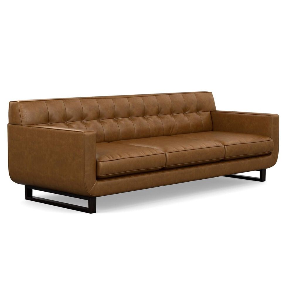 Interlochen Leather Sofa in Camel, , large