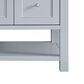 James Martin Vanities Breckenridge 60" Single Bathroom Vanity in Serenity Blue with 3 cm Victorian Silver Quartz Top, Rectangular Sink and FreePower Wireless Charger, , large