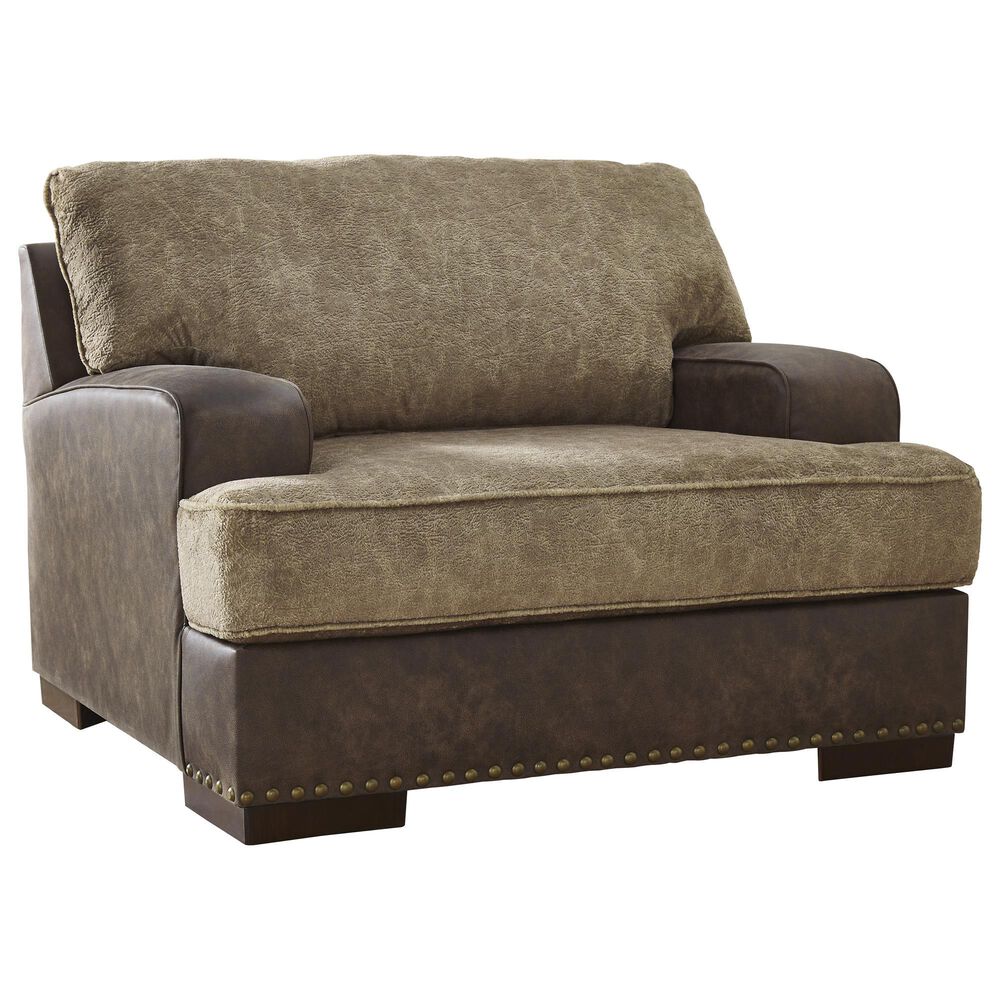 Ashley Alesbury Oversized Accent Chair in Chocolate, , large