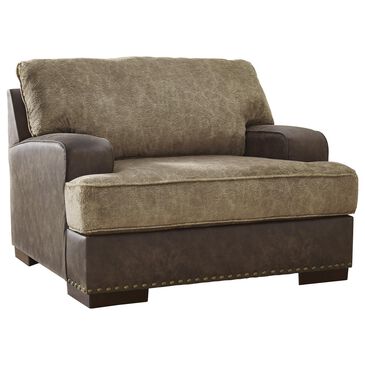 Ashley Alesbury Oversized Accent Chair in Chocolate, , large