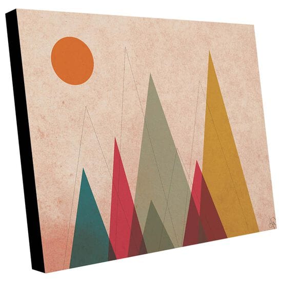 Kathy Ireland Home Somber Scattered Pines 16in x 20in Metal Wall Art Print