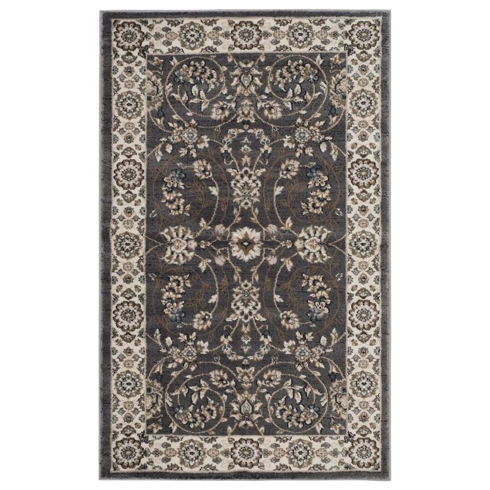 Safavieh Lyndhurst LNH340 3"3" x 5"3" Grey and Cream Area Rug, , large