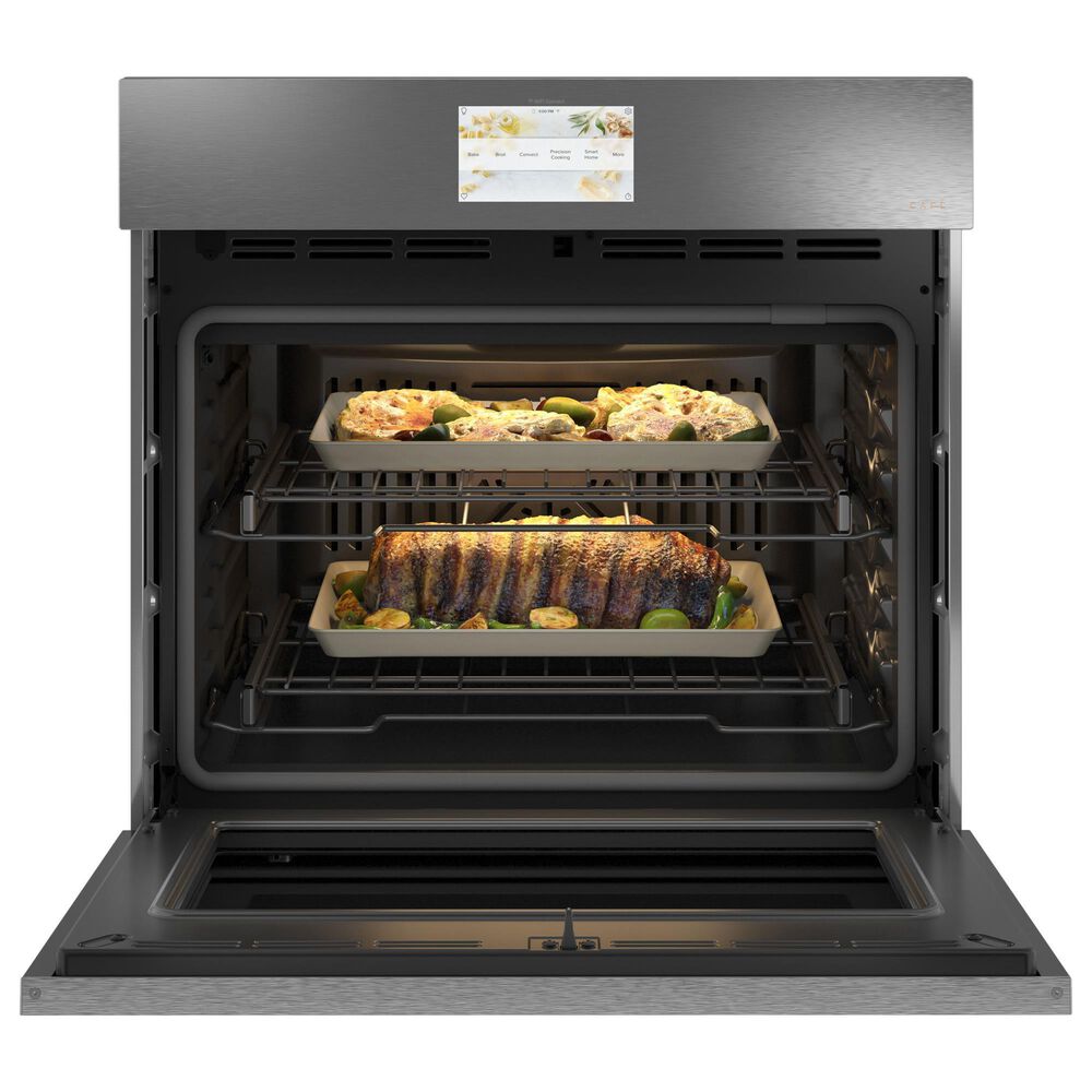 Cafe 30&quot; Smart Built-In Convection Single Wall Oven in Platinum Glass, , large
