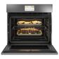Cafe 30" Smart Built-In Convection Single Wall Oven in Platinum Glass, , large