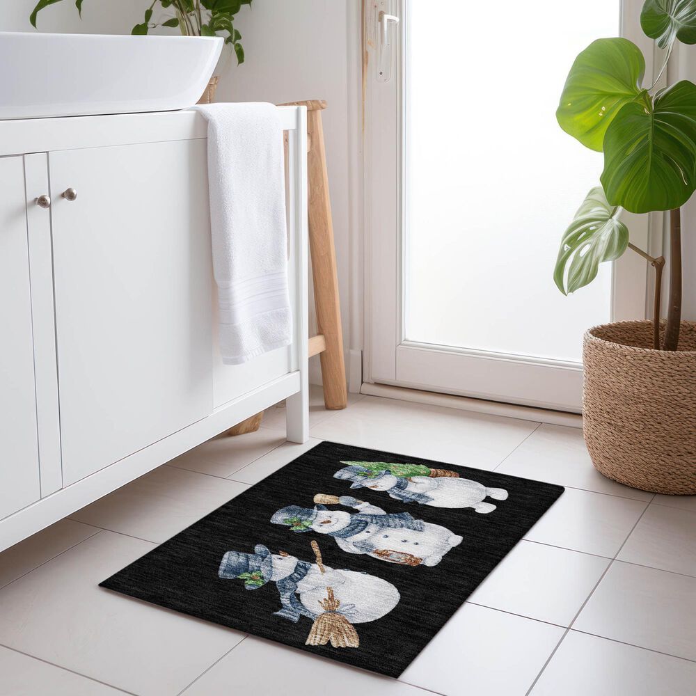 Dalyn Rug Company Wonderland WN34 Black 1&#39;8&quot; x 2&#39;6&quot; Area Rug, , large