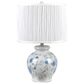Slatehouse 20.5" Ceramic Decal Table Lamp in White and Blue, , large