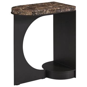 Lexington Furniture Zanzibar Novella Side Table in Dark Emperador and Dark Umber, , large