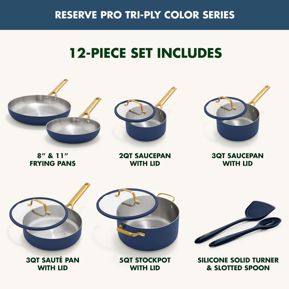 Green Pan Reserve Pro 12-Piece Cookware Set in Twilight, , large