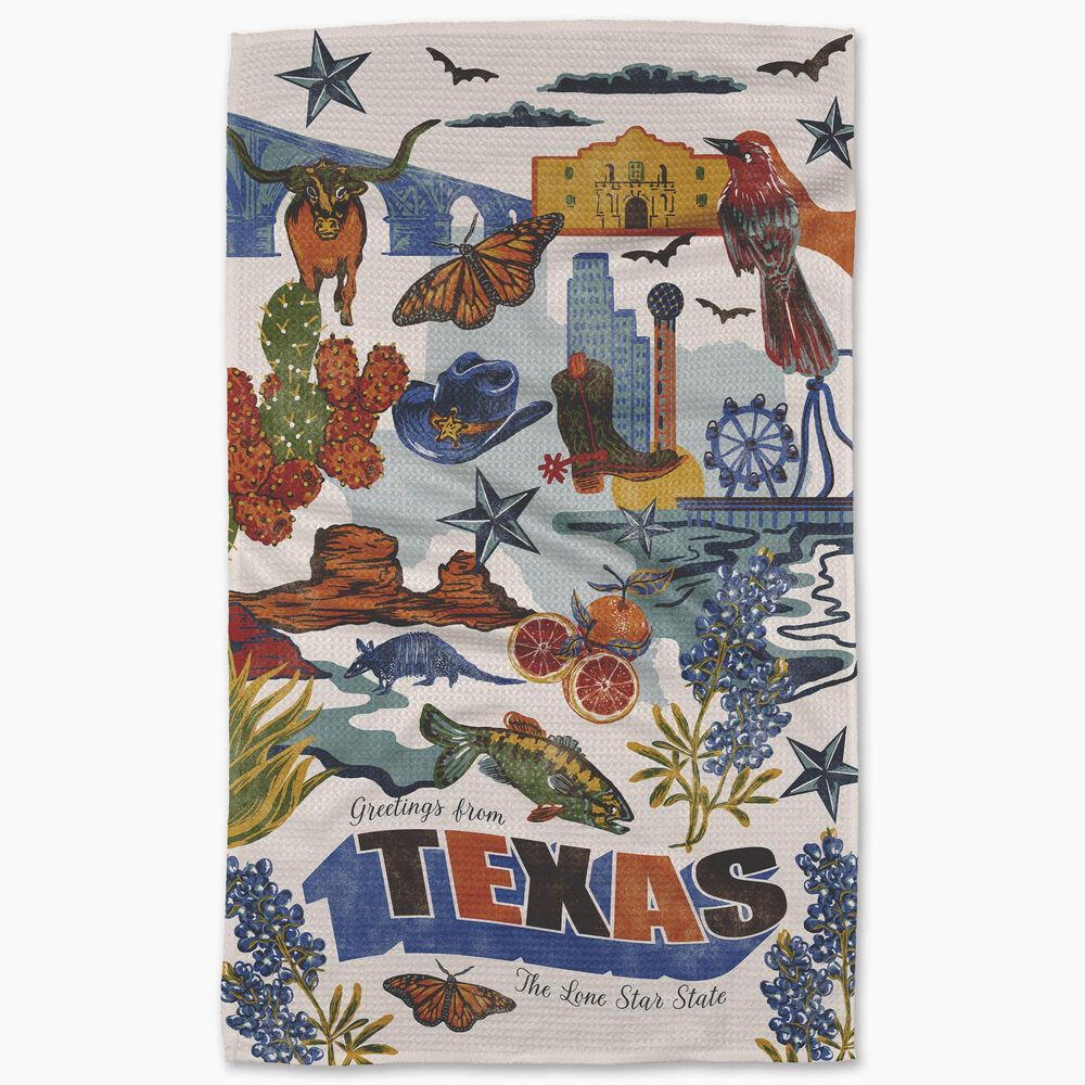 Geometry Darling Tea Towel in Multicolor, , large