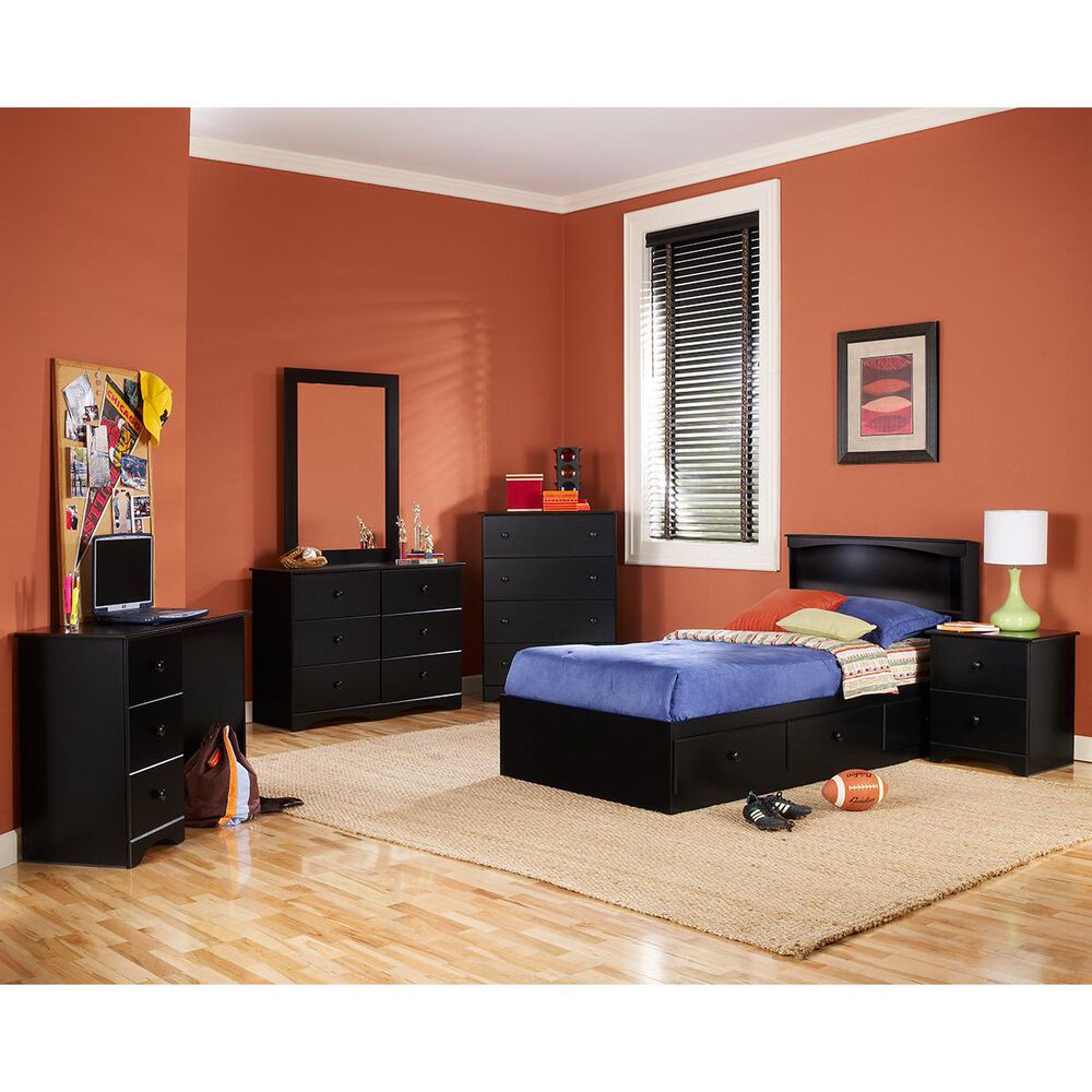 Lemoore Twin Headboard in Black, , large