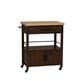 Linden Boulevard Fino Kitchen Cart in Brown, , large