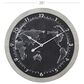 Maple and Jade 25" Metal and Wood Wall Clock in Grey, , large