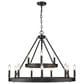 Golden Lighting Alastair 12-Light Chandelier in Matte Black, , large