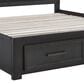 Millenium Foyland California King Storage Bed in Black and Brown, , large