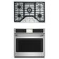 Cafe 2-Piece Kitchen Package with 30" Smart Built-In Convection Single Wall Oven and 30" Gas Cooktop in Stainless Steel, , large