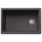 Blanco Inteos 30" Undermount Single Bowl Kitchen Sink in Cinder, , large