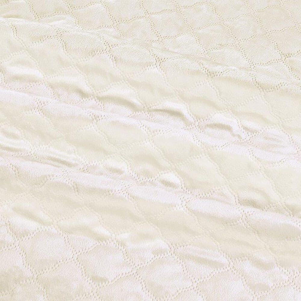 Duke Imports Virah Bella Micromink 3-Piece Full/Queen Quilt Set in Moroccan Ivory, , large
