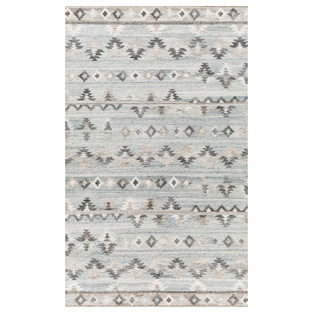 Surya Alyssa 2" x 3" Blue, Gray, White and Brown Area Rug, , large
