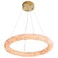 Golden Lighting Corallo 30" 1-Light LED Chandelier with Coral Shade in Gold, , large