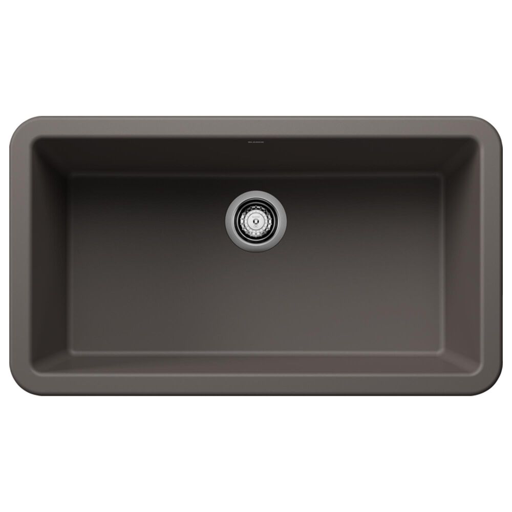 Blanco Ikon 33" Apron Single Bowl Kitchen Sink in Volcano Gray, , large