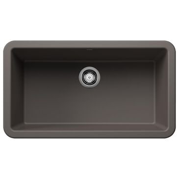 Blanco Ikon 33" Apron Single Bowl Kitchen Sink in Volcano Gray, , large