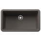 Blanco Ikon 33" Apron Single Bowl Kitchen Sink in Volcano Gray, , large