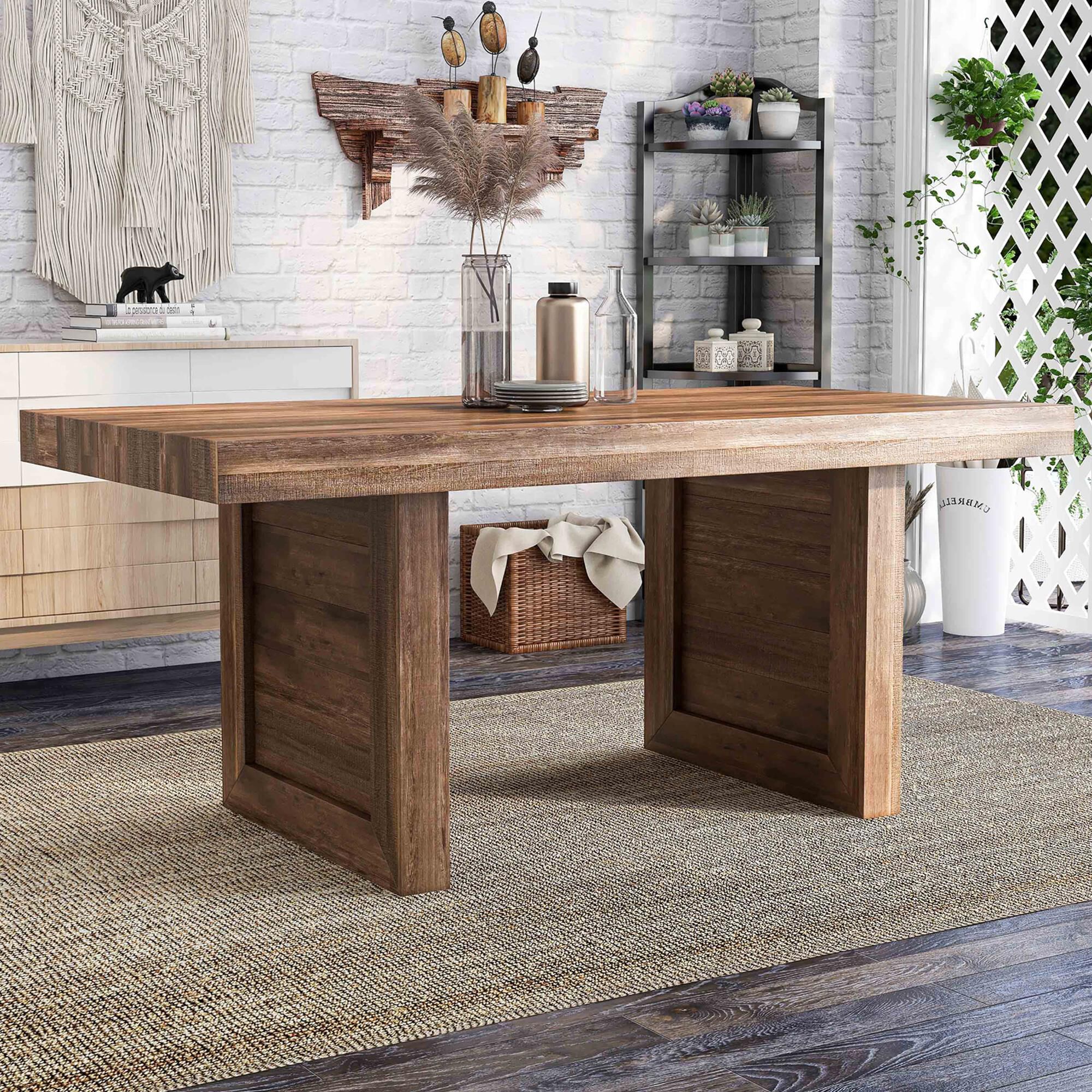 Wooden dining table only hot sale