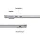 Apple MacBook Air 13-inch Laptop M5 chip - 10 Core CPU - 10 Core GPU - 16GB Memory - 1TB SSD - Silver (Pre-Order), , large