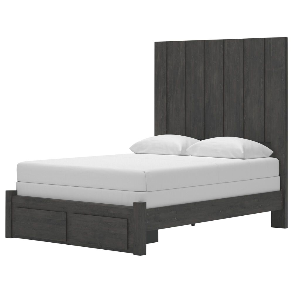 Ashley Fraluna Queen Panel Storage Bed  in Charcoal, , large