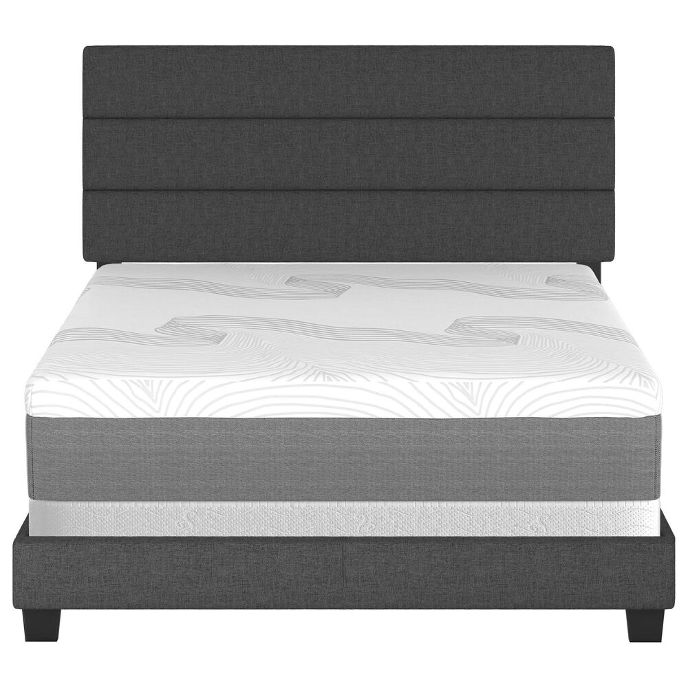 Accent Ravenna Full Upholstered Bed in Charcoal, , large