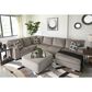 Ashley Ballinasloe Oversized Accent Ottoman in Platinum, , large