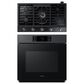 Samsung 2-Piece Kitchen Package with 30" Matte Black Single Wall Oven and 36" Black Stainless Steel Smart Gas Cooktop, , large