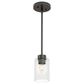 Hunter Hartland 19013 1-Light Mini Pendant in Noble Bronze, , large