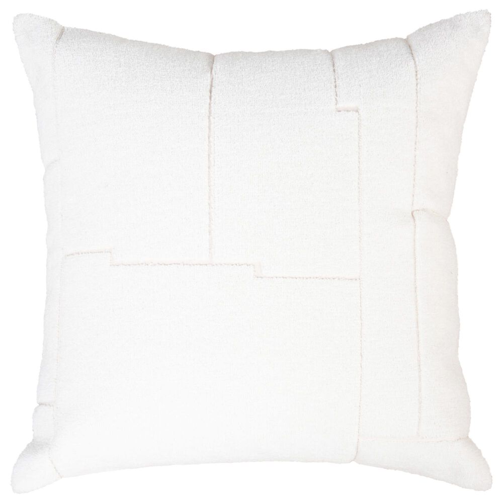 RIZZY 20" Square Throw Pillow in Ivory, , large
