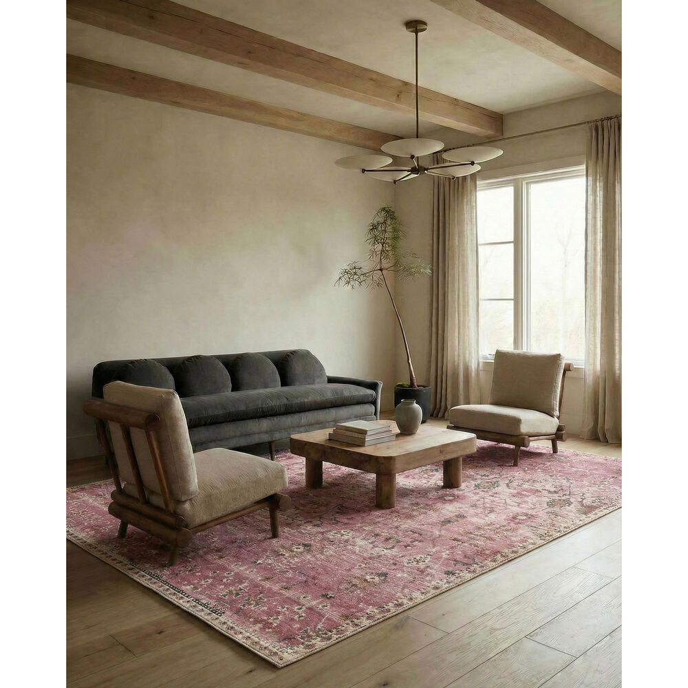 Jaipur Swoon Elva Pink 4' x 5'7" Indoor/Outdoor Area Rug, , large