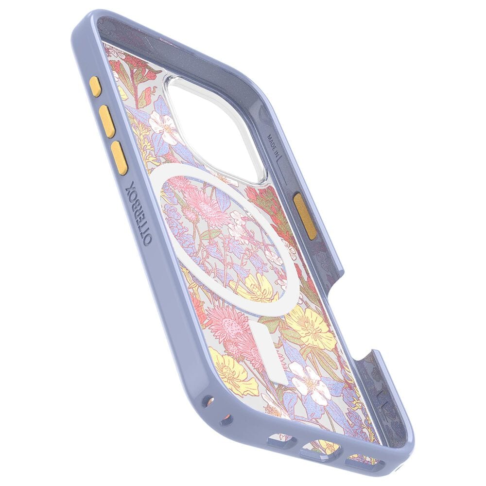 OtterBox Symmetry Series Clear Magsafe Case for Apple iPhone 16 in Floral Purple, , large