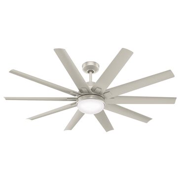 Hunter Overton 60" Outdoor Ceiling Fan in Matte Nickel, , large
