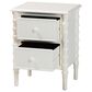 Baxton Studio Malinda 2-Drawer End Table with Spindle Legs in White, , large