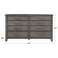 Belle Furnishings Modern Farmhouse 8 Drawer Dresser in Dusty Charcoal, , large