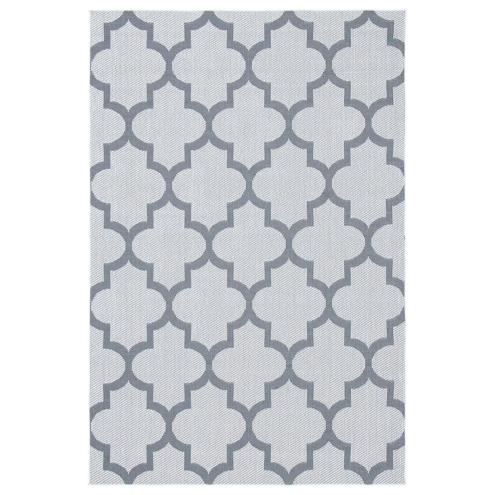 Safavieh Bermuda BMU804B 5"3" x 7"6" Ivory and Grey Indoor/Outdoor Area Performance Rug, , large