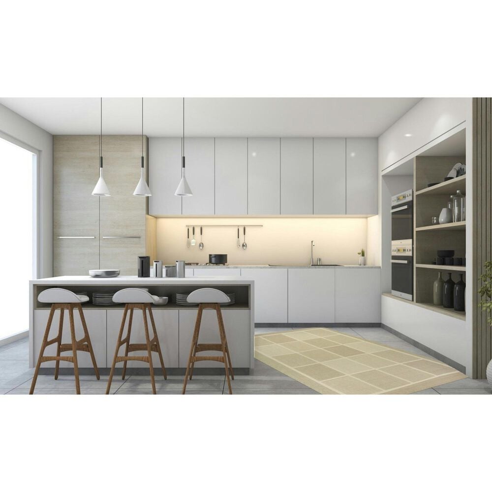 Cali Flooring Kensington Tan 5' x 7' Indoor/Outdoor Area Rug, , large