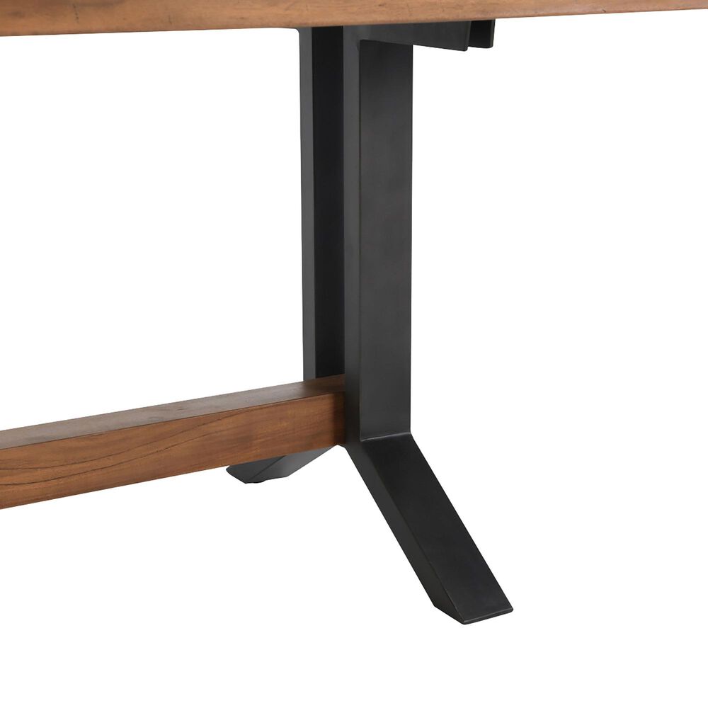 Classic Home Bellamy 78&quot; Dining Table in Brown and Black - Table Only, , large