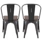 Lumisource Oregon Stackable Dining Chair in Vintage Espresso/Vintage Black (Set of 2), , large