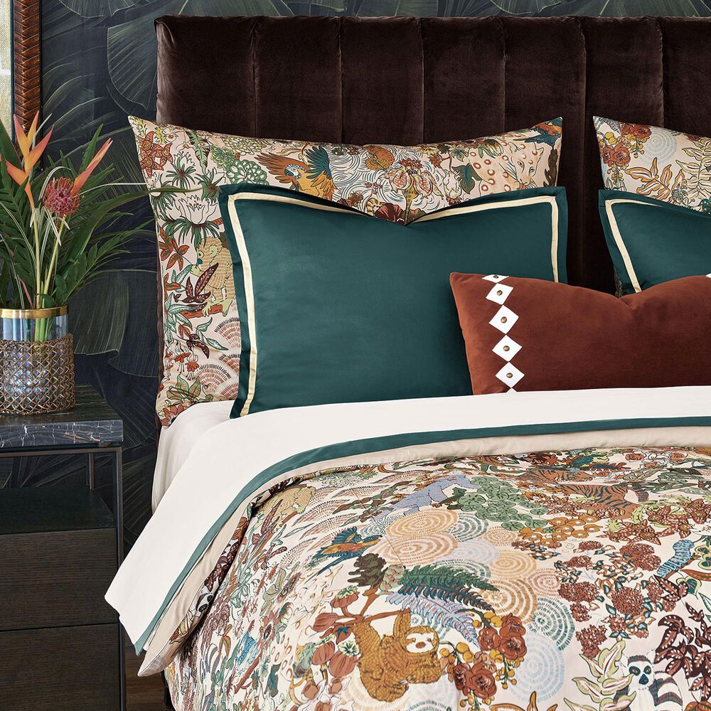 Eastern Accents Gustav Jungle Print King Euro Sham in Ochre, , large